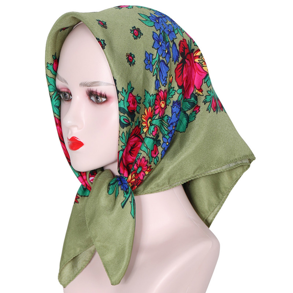 French Pastoral Style Sub-Headscarf, Womens Fashion Triangle Scarf for Spring, Summer, Decorative Tied Hair Headband