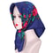 French Pastoral Style Sub-Headscarf, Womens Fashion Triangle Scarf for Spring, Summer, Decorative Tied Hair Headband