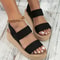 Women's Platform Casual Sandals Thick Soled Open Toe Wedge Sandals, Ankle Strap Slingback Sandals, Eco Hemp Footwear