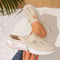 Women Slip On Canvas Summer Slippers Ventilated Half Slipper Shoes Comfortable Home Footwear Flat L 3