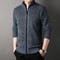 Mens Standup Collar Knit Sweater Autumn Winter Jacket Slim Cardigan Tops Solid Color Sweatercoat Gi 6