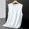Mens Ice Silk Mesh Vest Lightweight Sports Summer Wear Sleeveless TShirt Tank Top Casual Fashion Ou 5