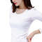 Womens Thermal Winter Underwear Turtleneck Bottom Shirt Solid Semi High Collar Long Sleeve Basic TS 1