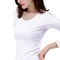 Womens Thermal Winter Underwear Turtleneck Bottom Shirt Solid Semi High Collar Long Sleeve Basic TS 1