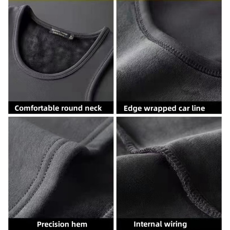 Mens Warm Thermal Underwear Autumn Winter Sleeveless Vest Thickening Thermo Lingerie Soft Fleece Li 1