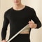 Mens Winter Underwear Warm Fleece Lined T Shirt Thick Crew Neck Solid Basic Thermal Underwear Cloth 2