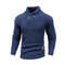 Mens Knitted Sweater Casual Crew Neck Warm Long Sleeve Comfortable Pullover Textured Ribbed Edge To 4