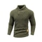 Mens Knitted Sweater Casual Crew Neck Warm Long Sleeve Comfortable Pullover Textured Ribbed Edge To 5