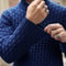 Mens Knitted Sweater Casual Crew Neck Warm Long Sleeve Comfortable Pullover Textured Ribbed Edge To 3