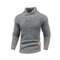 Mens Knitted Sweater Casual Crew Neck Warm Long Sleeve Comfortable Pullover Textured Ribbed Edge To 7