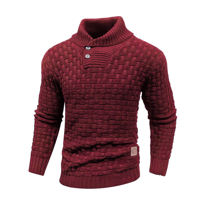 Mens Knitted Sweater Casual Crew Neck Warm Long Sleeve Comfortable Pullover Textured Ribbed Edge To 9