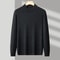 Half Turtleneck Knitwear Sweater Mock Neck Sweatshirts Solid Color Pullovers Brand Casual Mens Clot 2