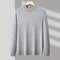 Half Turtleneck Knitwear Sweater Mock Neck Sweatshirts Solid Color Pullovers Brand Casual Mens Clot 3
