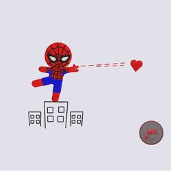 baby spiderman love machine embroidery designs, baby spiderman valentine embroidery patterns, 5 size 10 format.