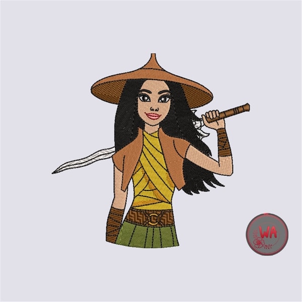 Raya and the Last Dragon Machine Embroidery design, Raya Dig - Inspire ...