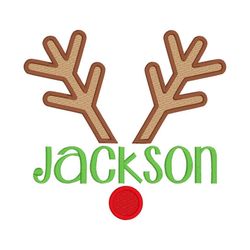 rudolph/reindeer applique design, machine embroidery, christmas applique embroidery design, digital download, 4x4, 5x7,