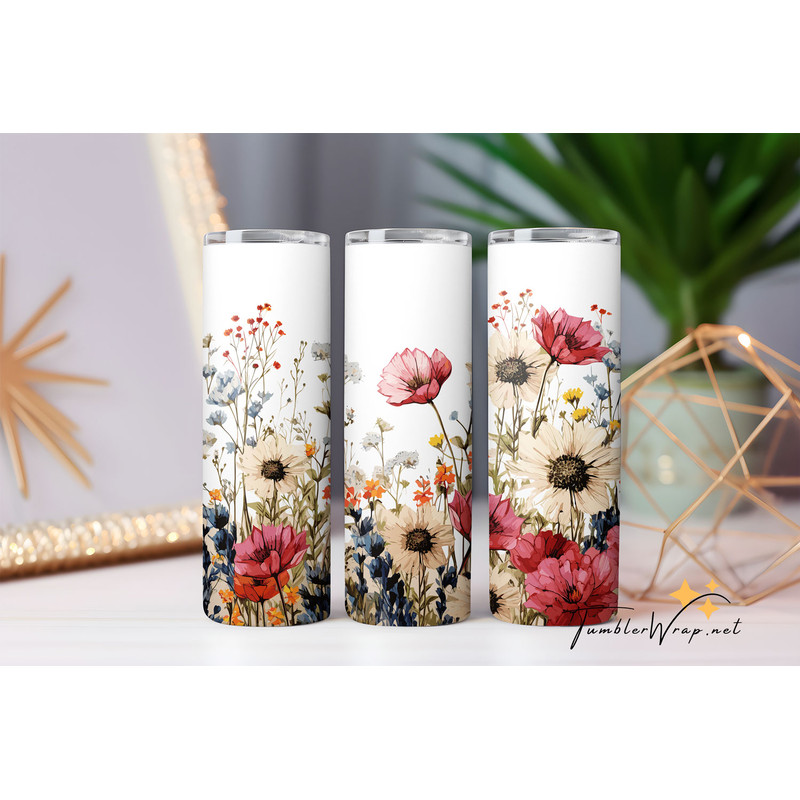 Floral Sublimation 20oz Tumbler Wrap.jpg