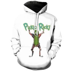 pickle rick | rick and morty 3d printed unisex hoodies