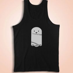 lacy ghost halloween fall ghost men&8217s tank top
