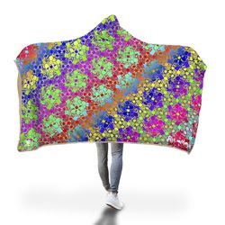 rick and morty | fractal mr. poopy butthole hooded blanket