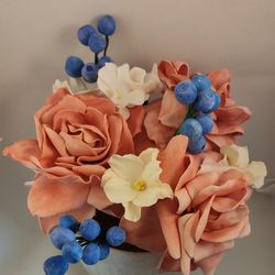 Handmade artificial flowers/gifts for her/grandma gift/mother Day gifts/ birthday gift/home decor/gift for women