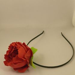 Austin red rose hairband Handmade/hair decoration/flowers hair accessories/women's jewellery/gift for her/handmade gift