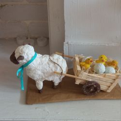 Easter sheep handmade/Easter decor/Easter decoration/Christmas decoration/holidays gifts/Christmas gifts/family souvenir