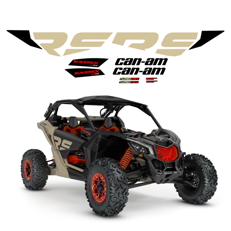 BRP CAN-AM MAVERICK X3 XRS Turbo RR decal stickers kit | Inspire Uplift