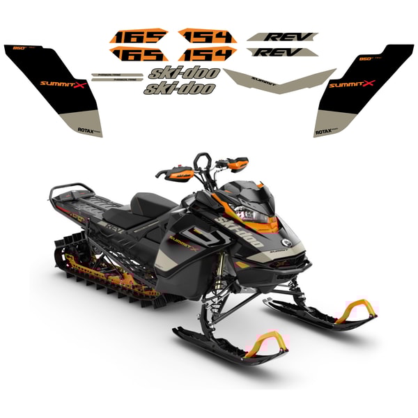 BRP SKI-DOO SUMMIT G4 X REV original decals kit | Inspire Uplift