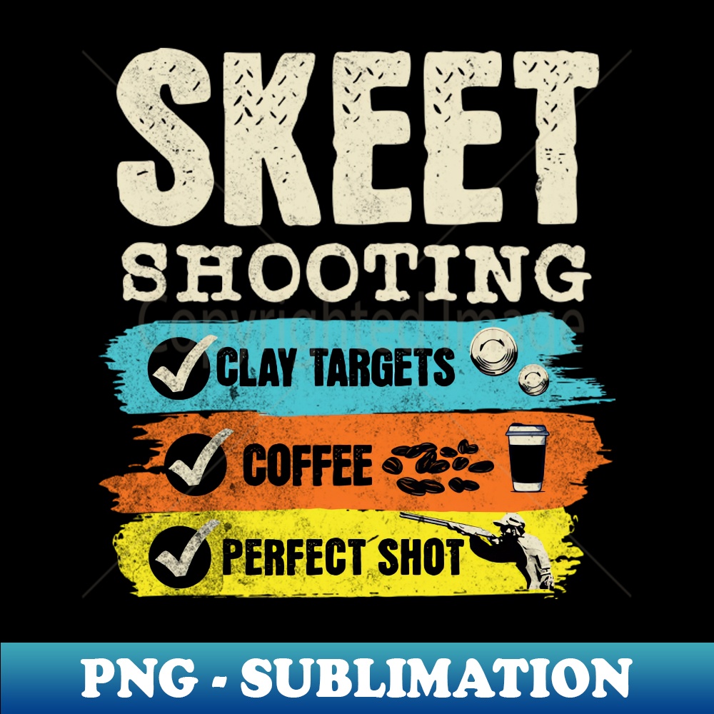UQ-9664_Clay Targets Coffee Perfect Shot Skeet Shooting Trap Shooting Clay Pigeon Retro Vintage Style 3094.jpg
