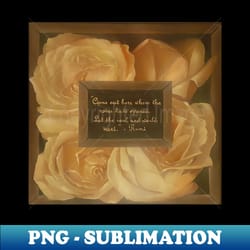 rumis roses - decorative sublimation png file - create with confidence