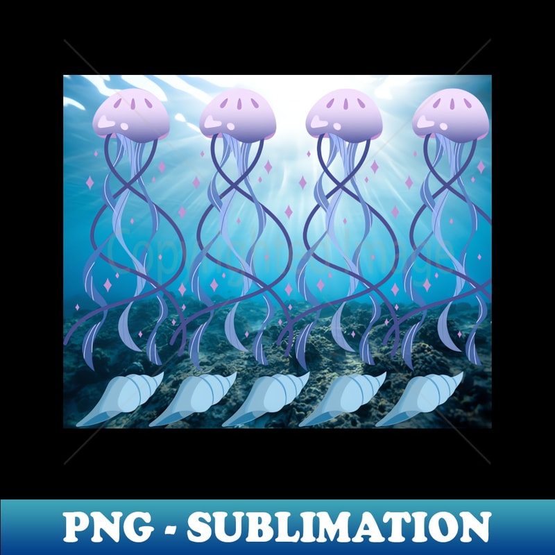 XR-47428_Underwater sea shell Jellyfish Wonderful coincidence lovers 9398.jpg
