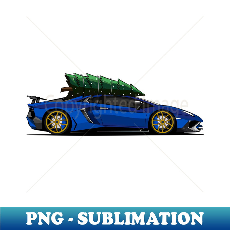 XT-17181_Funny Christmas Ugly Sweater - Tree on Car - Aventador 1774.jpg