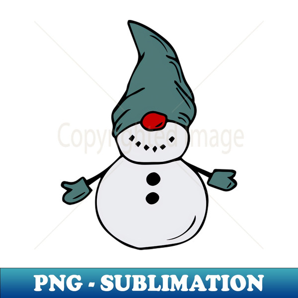 AN-23792_Cute snowman in a blue hat and mittens 8568.jpg