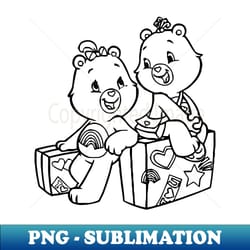 twin care bears - digital sublimation download file - unlock vibrant sublimation designs