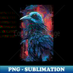 cyberpunk crow - special edition sublimation png file - transform your sublimation creations