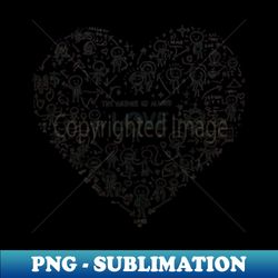The Answer Is Always Love - PNG Transparent Sublimation File - Capture Imagination with Every Detail