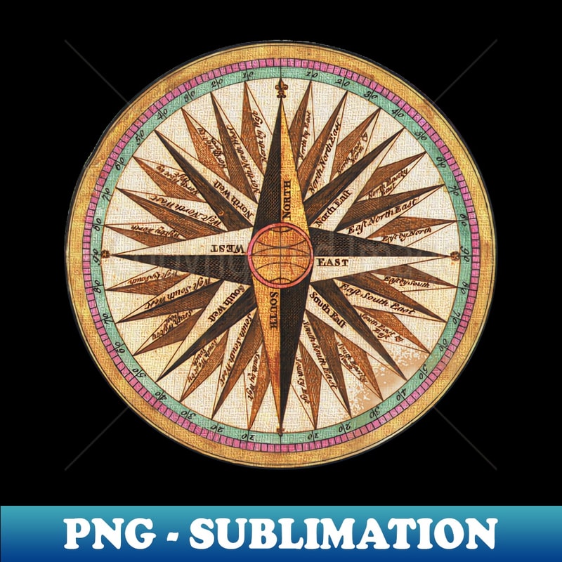 Custom Image File Compass Vintage Compass - Digital Sublimation Download File - Bold & | Inspire ...