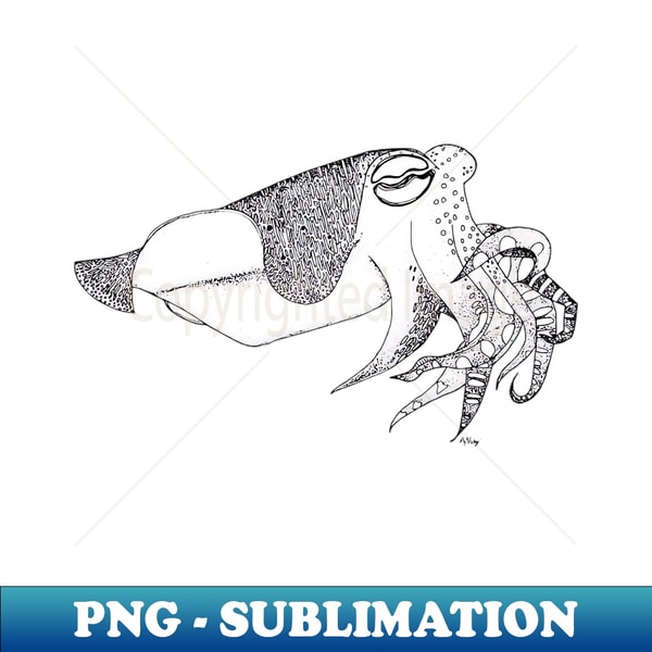 Fancy Little Cuttlefish - Digital Sublimation Download File | Inspire ...
