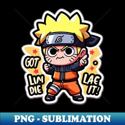 Naruto Mad Chibi Design - Anime Rage Humor - Instant Sublimation Digital Download - Perfect for Creative Projects