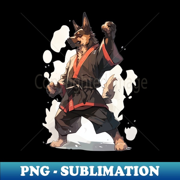 OL-76451_Taekwondo German Shepherd Samurai Dog 7648.jpg