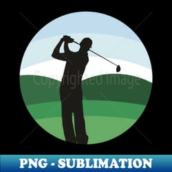 golf flat illustration - png transparent sublimation file - revolutionize your designs