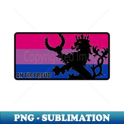 An Tir Pride - Bisexual - Oblong - Instant Sublimation Digital Download - Create with Confidence