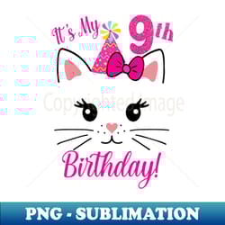 its my birthday cute cats meow - png sublimation digital download - add a festive touch to every day