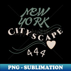 NEW York cityscape - Instant PNG Sublimation Download - Instantly Transform Your Sublimation Projects