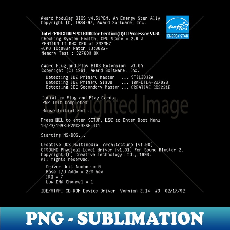 Retro Computer Boot Screen - Trendy Sublimation Digital Down | Inspire ...