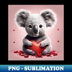 valentines koala - unique sublimation png download - defying the norms