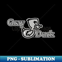 gray duck - decorative sublimation png file - revolutionize your designs