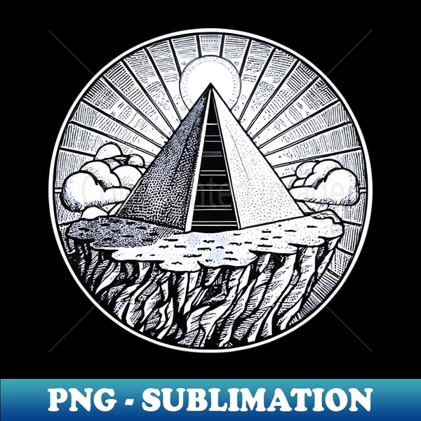 Ink Elevation Ink-Drawn Pyramid Adventure - Exclusive PNG Su | Inspire ...