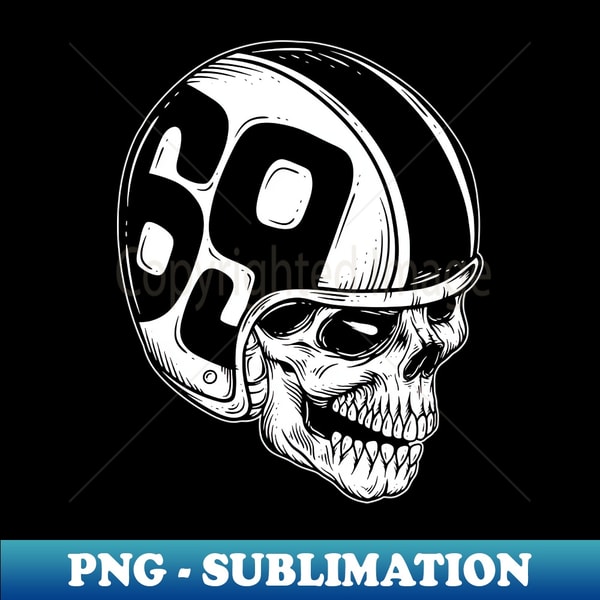 ZG-71328_Skull Rider Bikers Retro Vintage Tattoo Helmet Motorcycle 2909.jpg